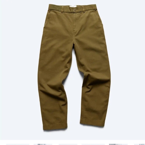 Reigning Champ Cotton Chino Ivy Pant Olive Size 34 - Picture 1 of 11